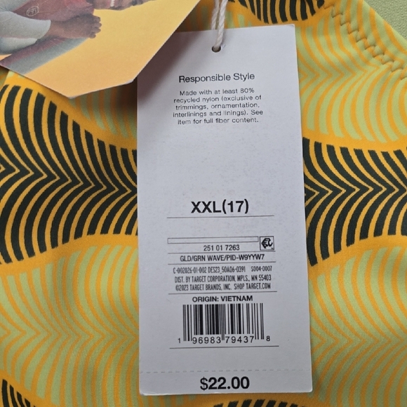 Women's Micro Wave High Leg Cheeky High Waist Bikini Bottom | Fe Noel | 1X - Picture 5 of 7